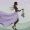Abstract illustration of a flowing skirt symbolizing gentle labia stretching