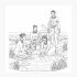 image shows khoisan women taking a bath in a near watering hole