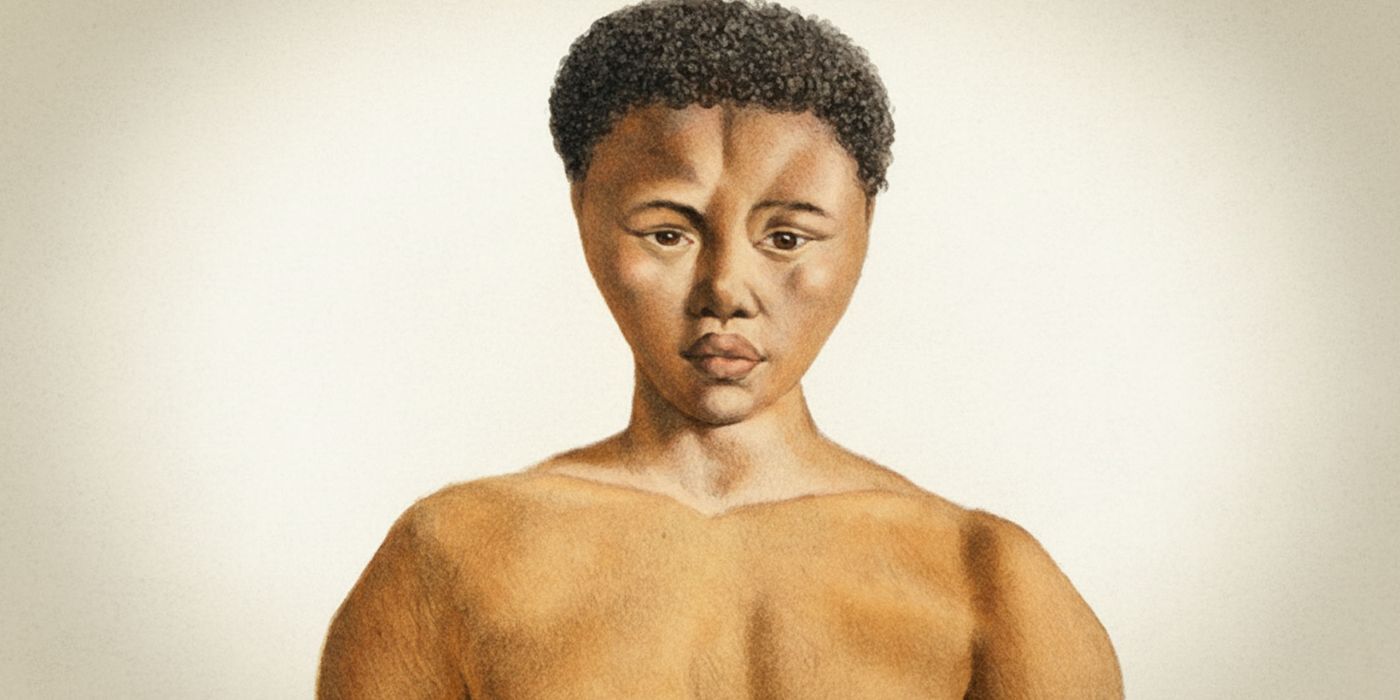 Eine respektvolle historische Darstellung von Sarah Baartman oder ein Foto ihrer Gedenkstätte in der südafrikanischen Provinz Ostkap.