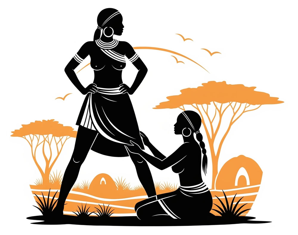 Menu icon khoisan women