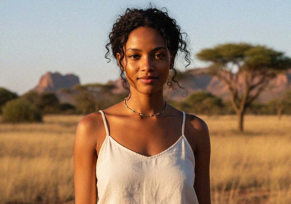 Modern Khoisan woman.